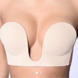 Strapless and backless stick on bra!